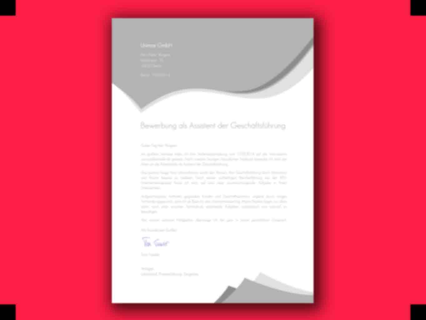 Bewerbungsanschreiben Schriftart