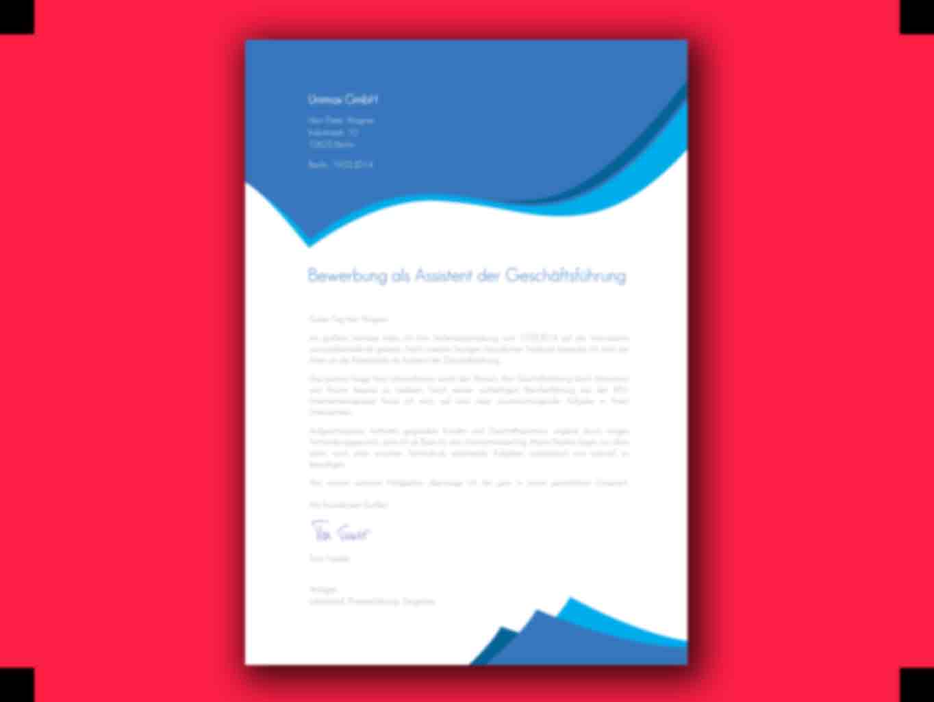 Bewerbungsschreiben Industriemechaniker