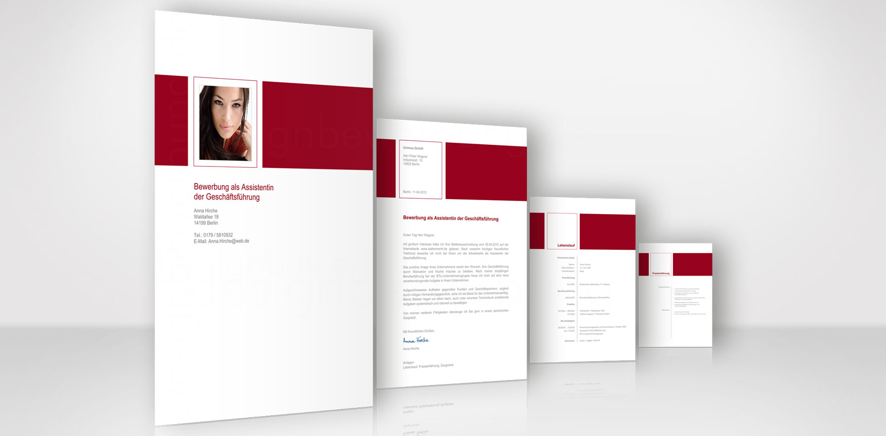 Deckblatt Bewerbung Vorlage
