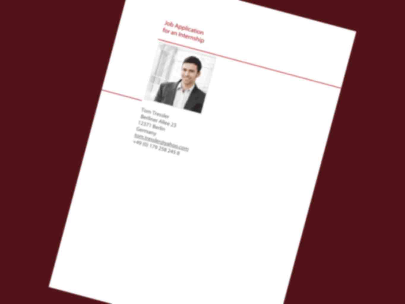 Bewerbung Cover Letter Englisch bewerben auf englisch cover letter