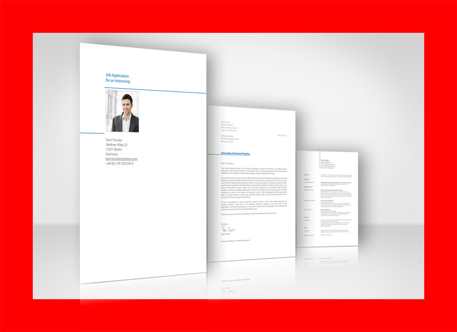 Bewerbung bewerben auf Englisch
