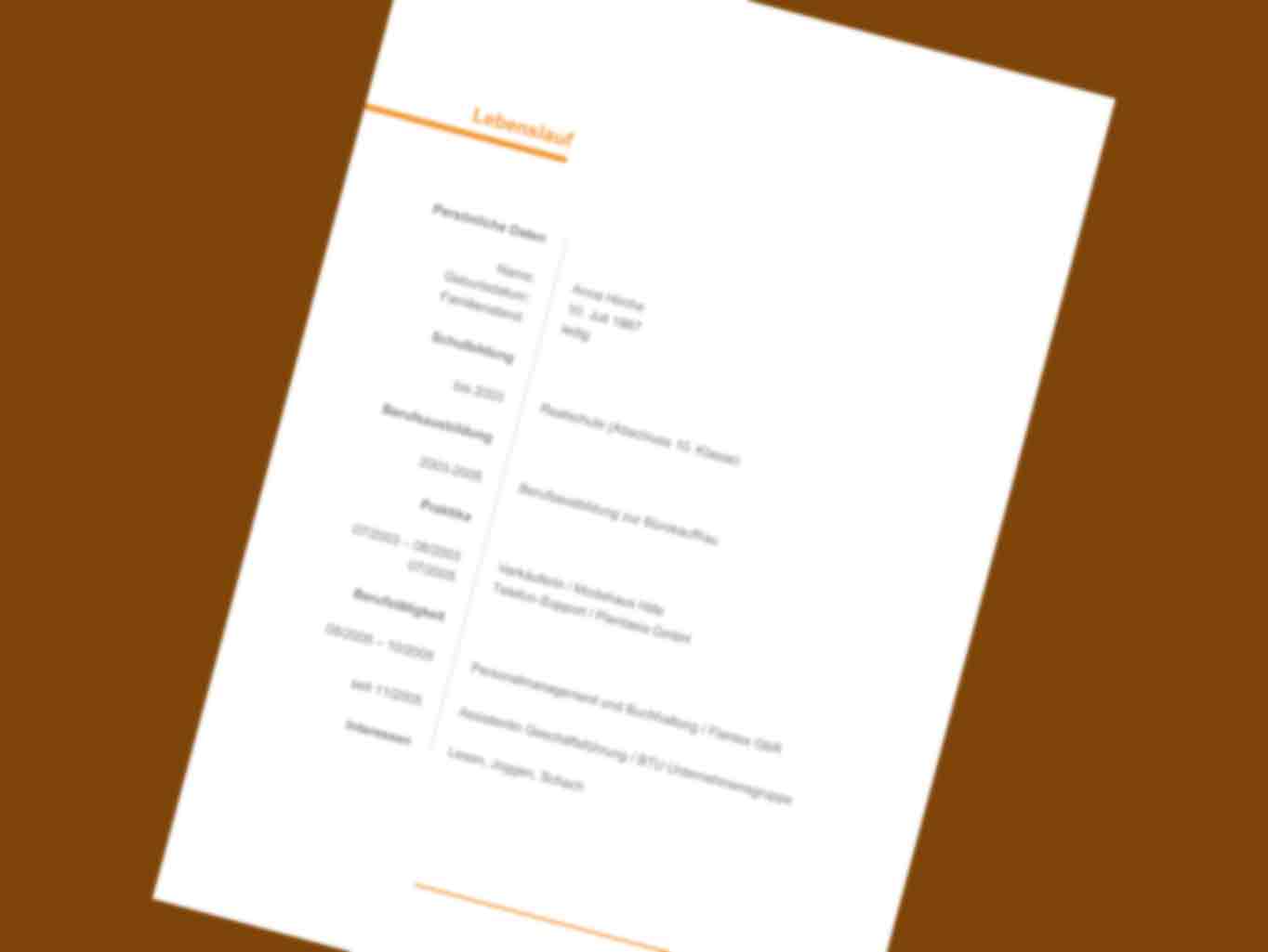 Bewerbung Erzieherin