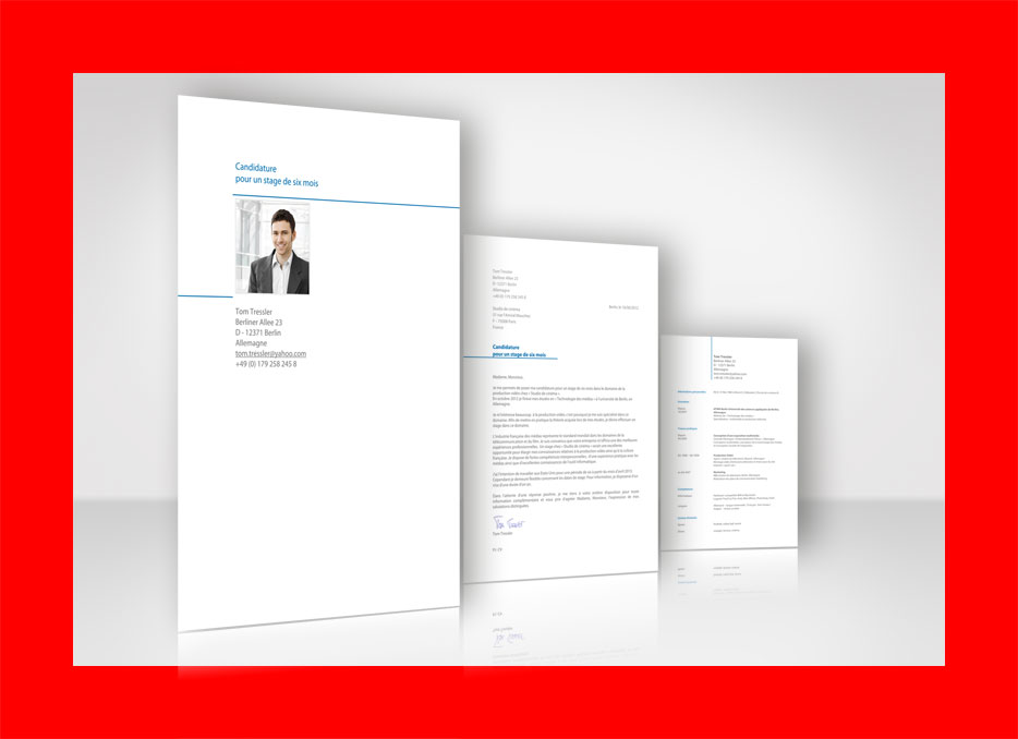Bewerbung französische Bewerbung Muster
