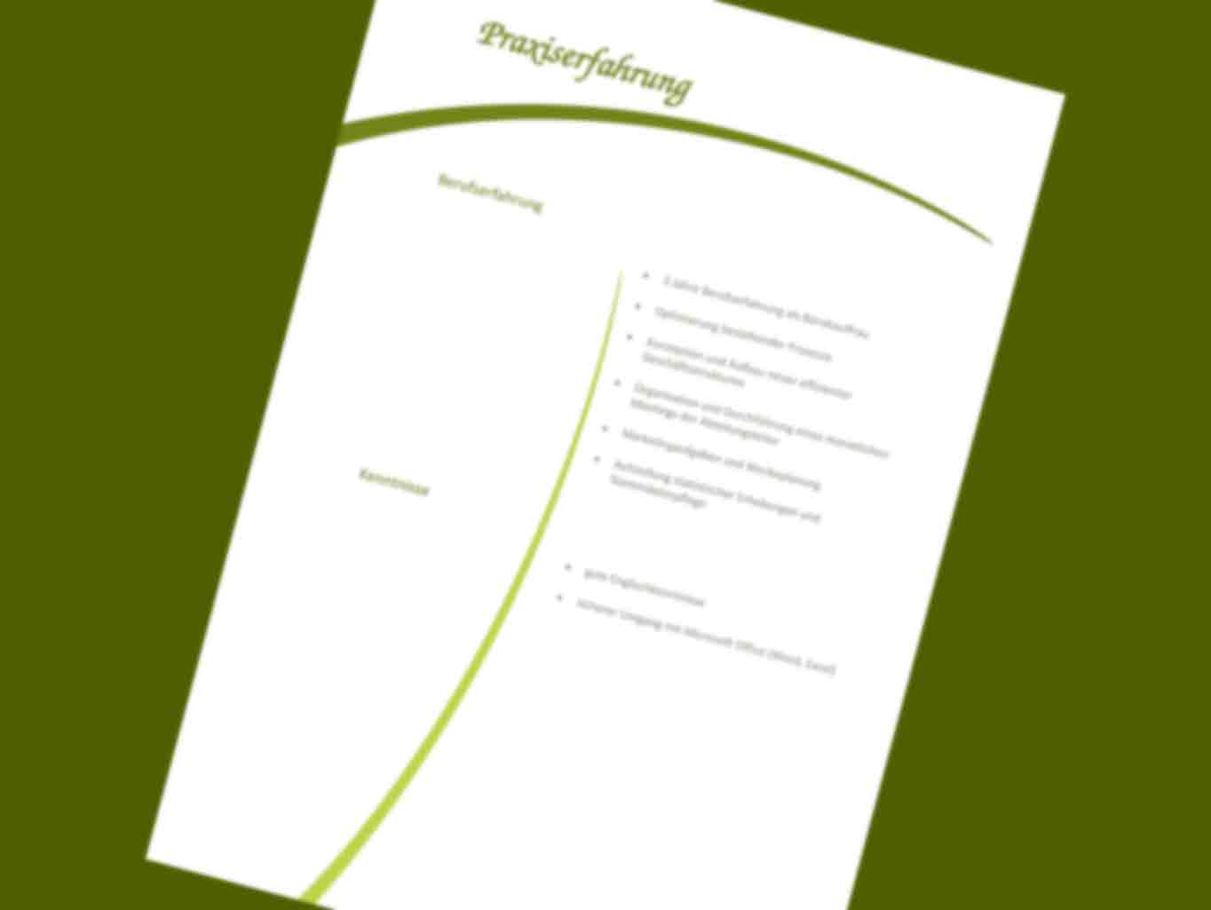 Bewerbung gestalten