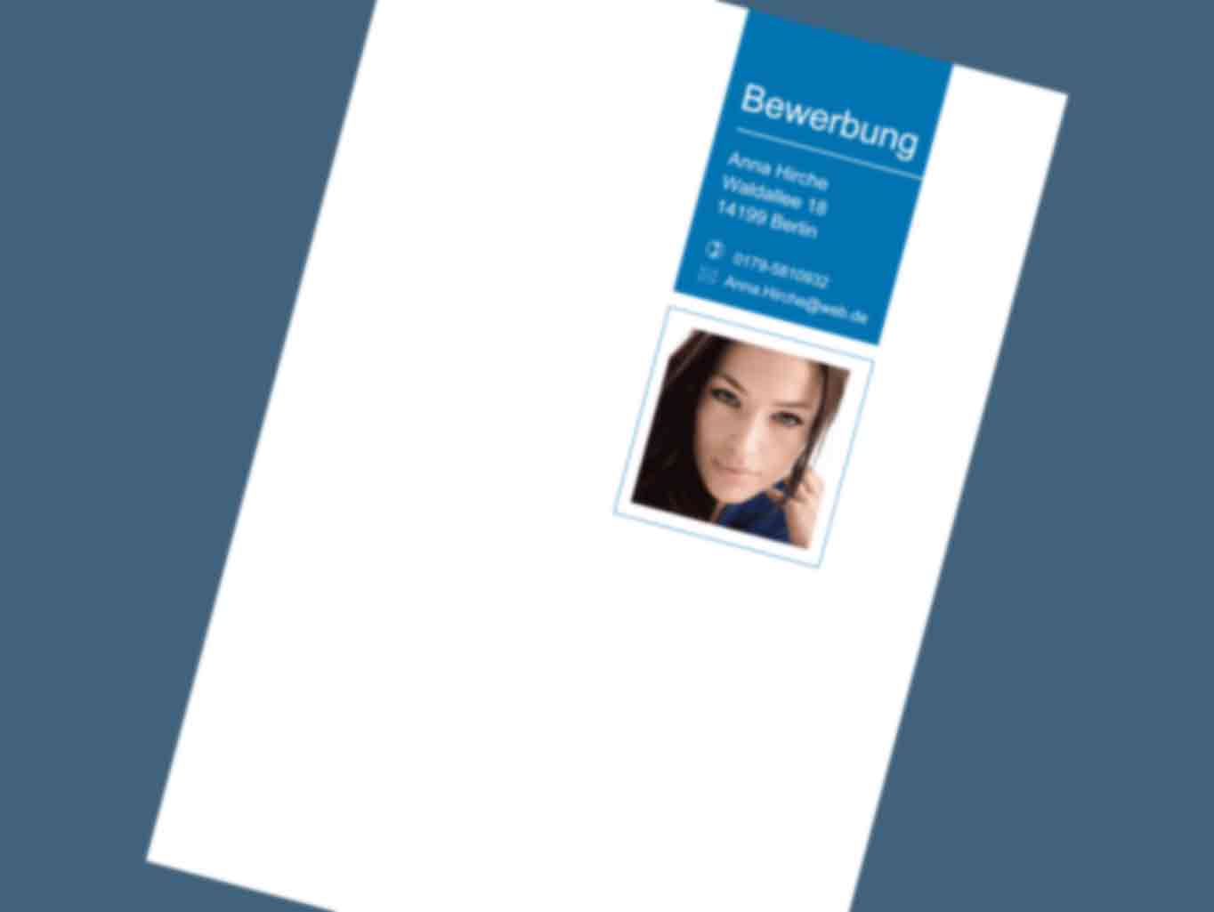 Bewerbung Jahrespraktikum Vorlage