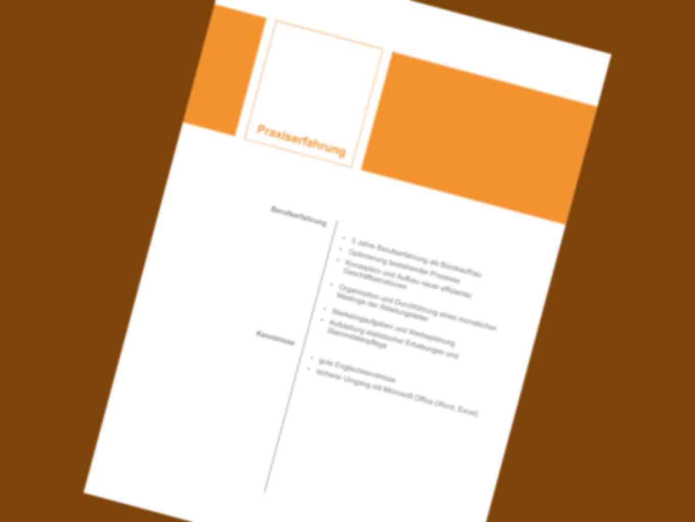 Bewerbung Job Muster