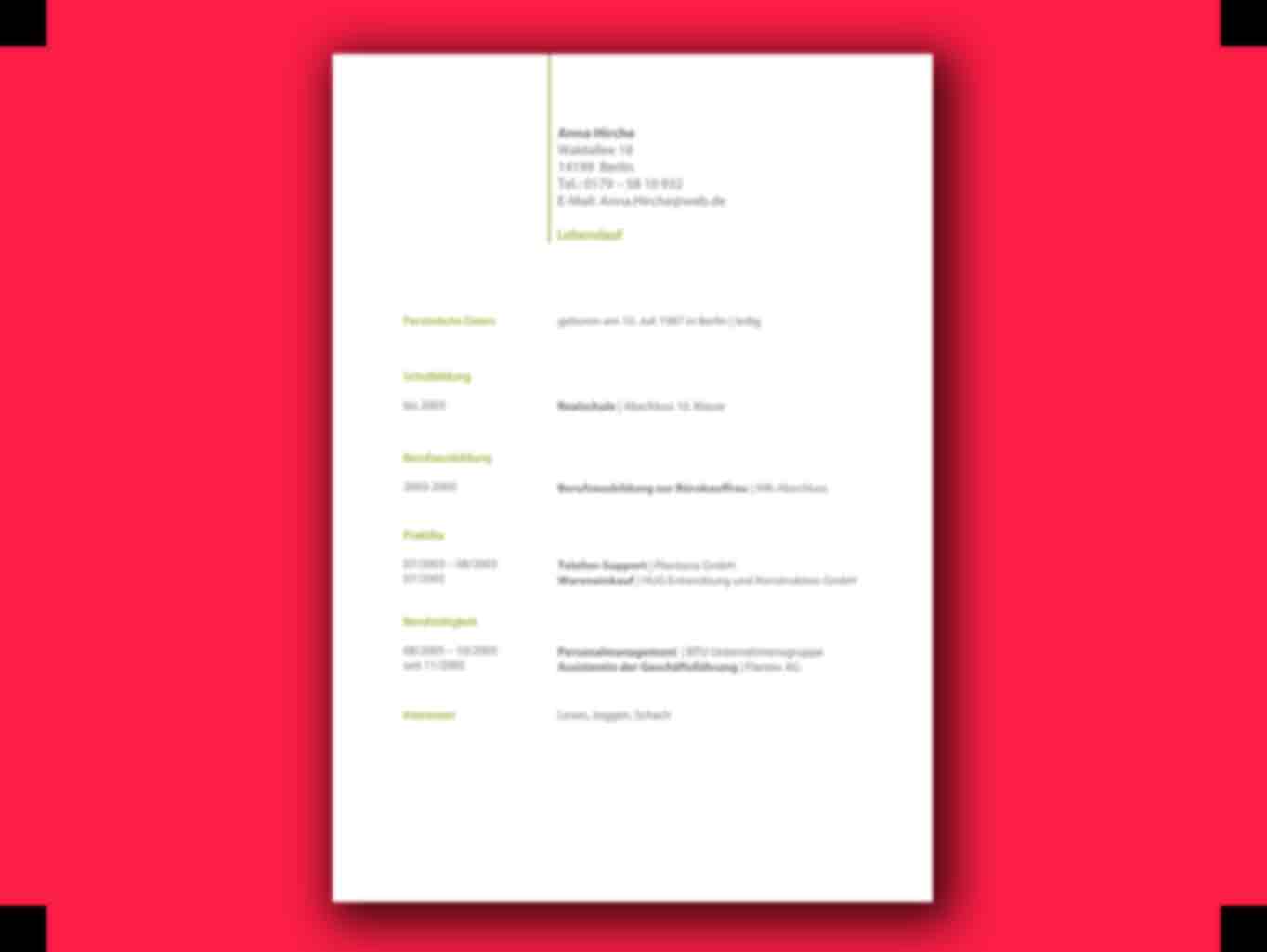 Bewerbung Maler und Lackierer