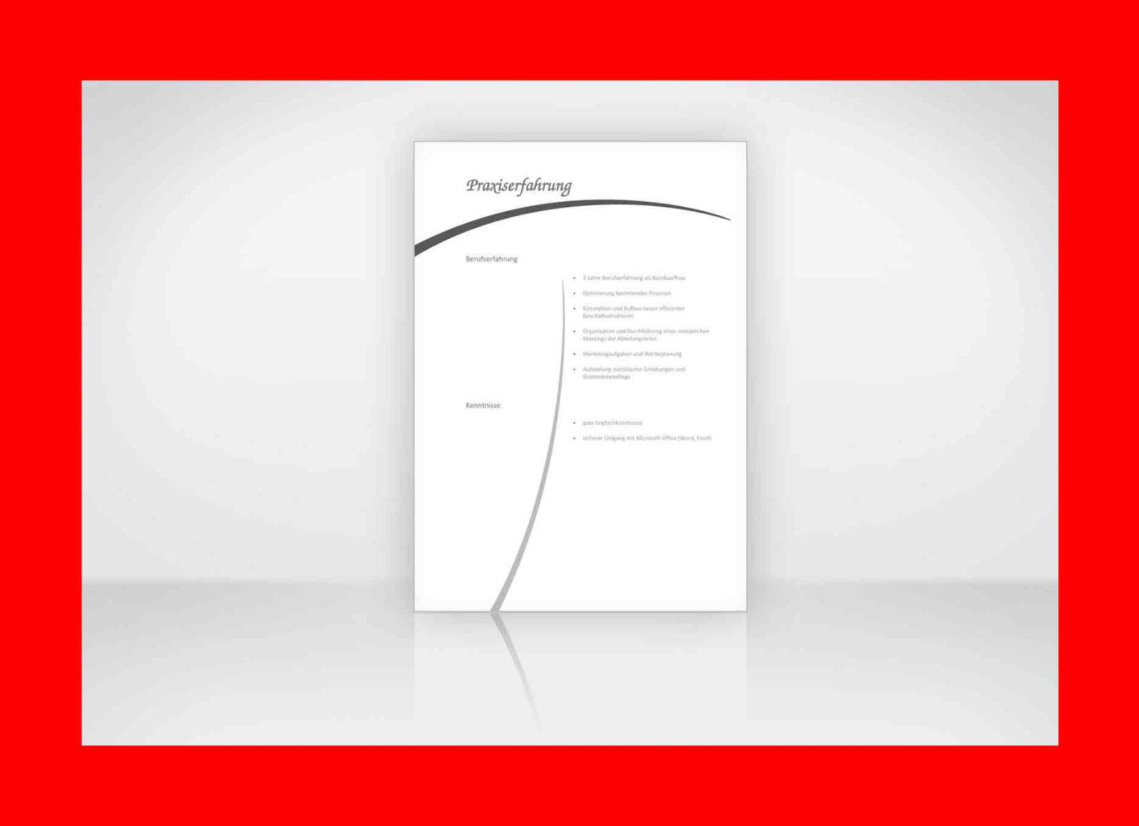 Bewerbung Muster für Bewerbung