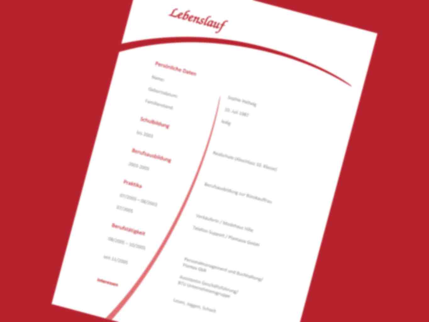 Bewerbung online Muster