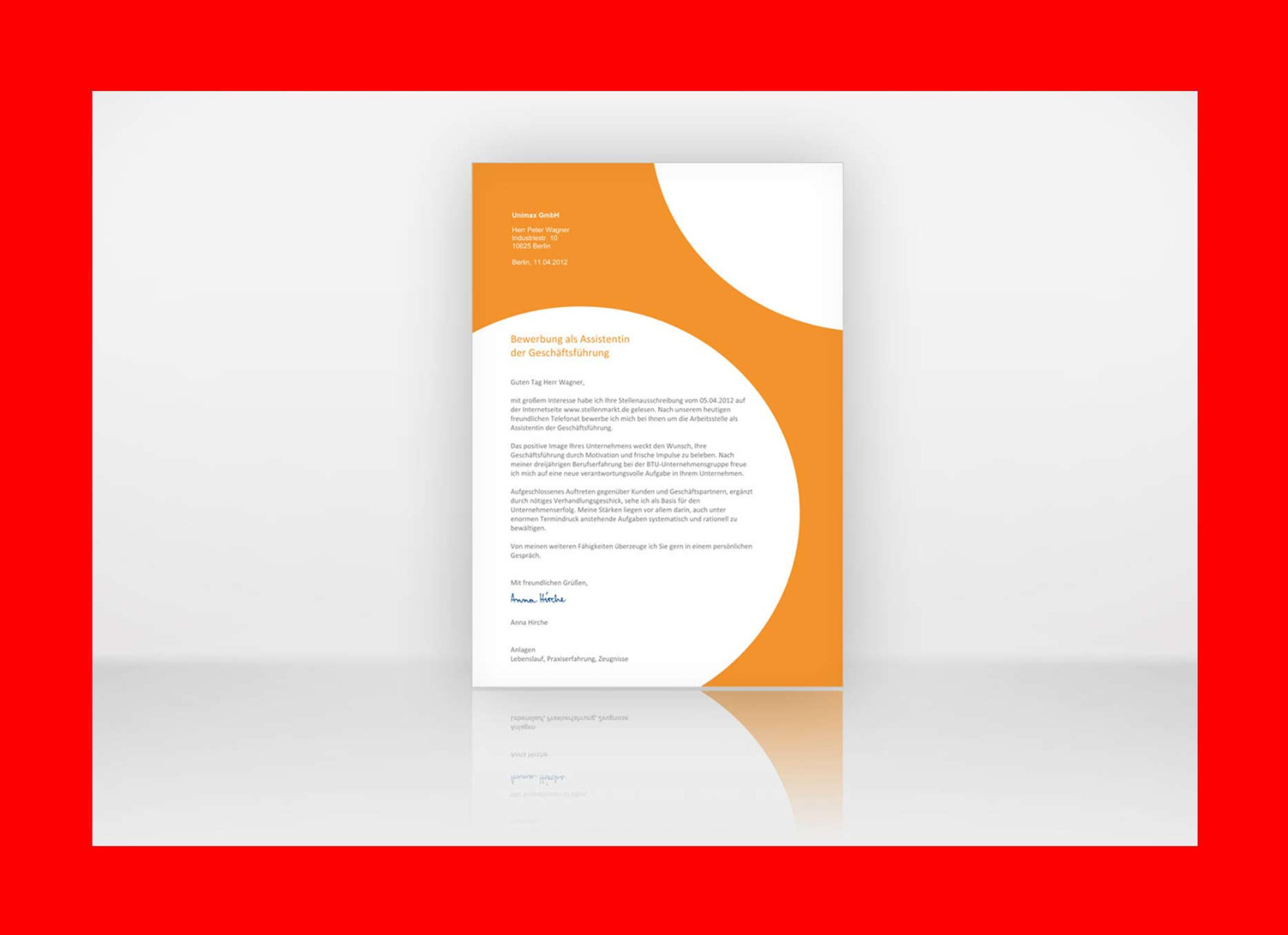 Bewerbung per Email