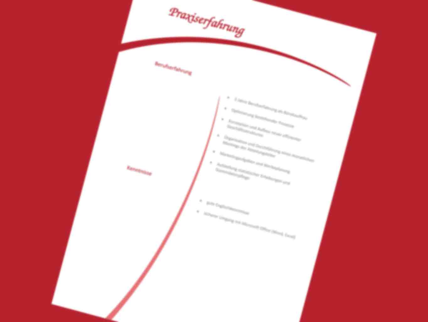 Bewerbung Quereinstieg