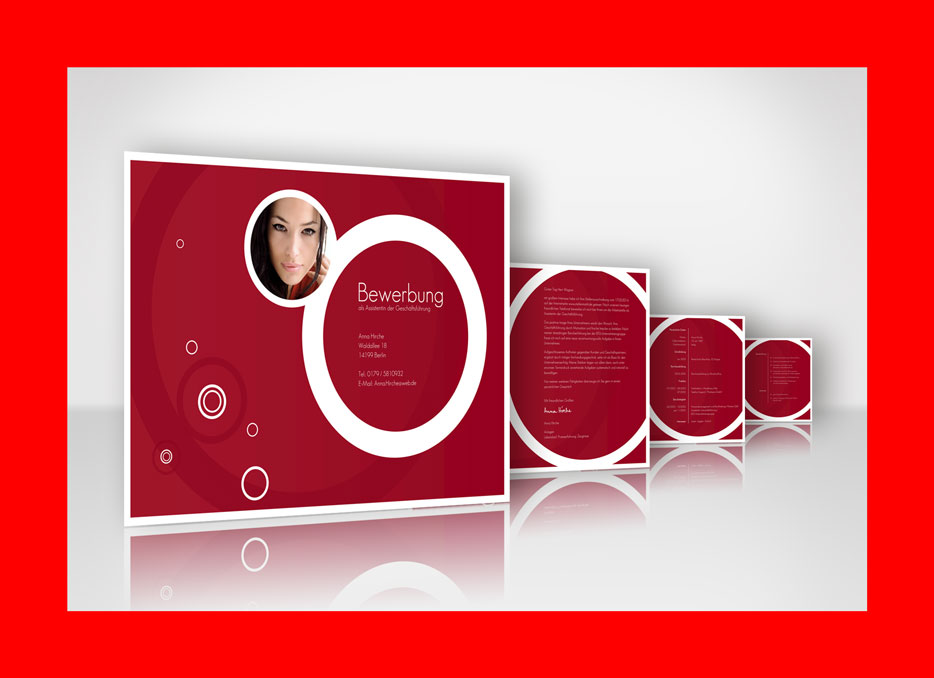 Bewerbung Querformat
