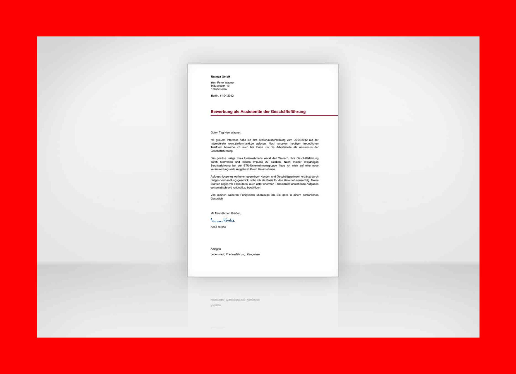 Bewerbung Rettungsassistent Vorlage