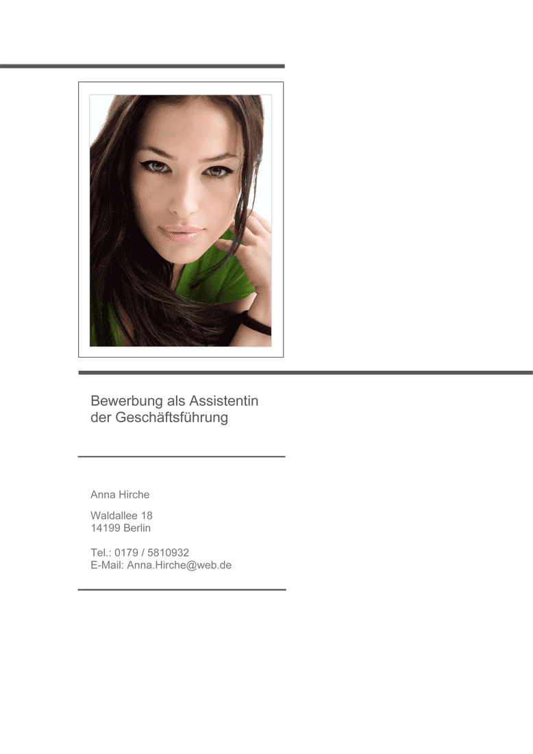 Bewerbung zum Praktikum