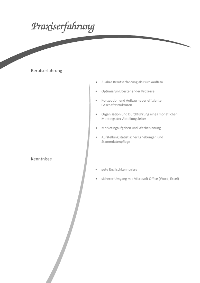 Bewerbungen schreiben Vorlagen