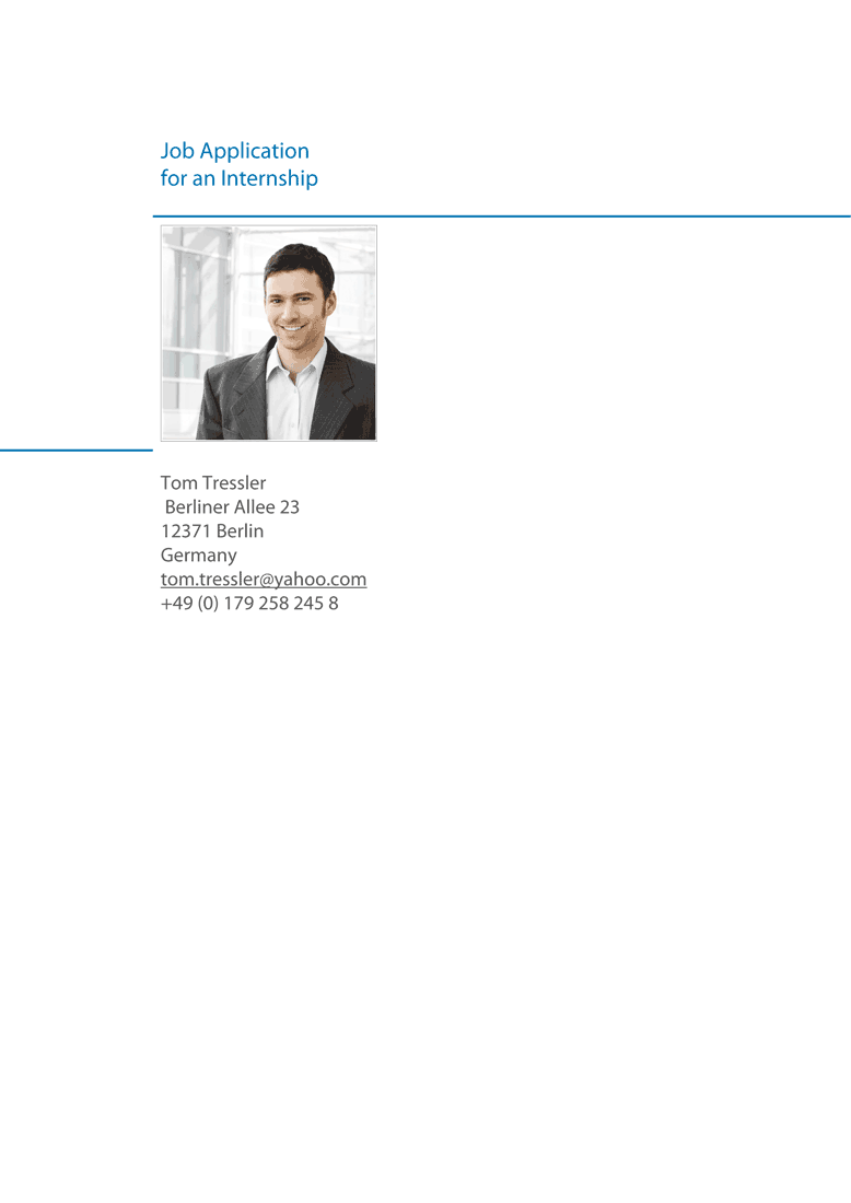 cv english examples