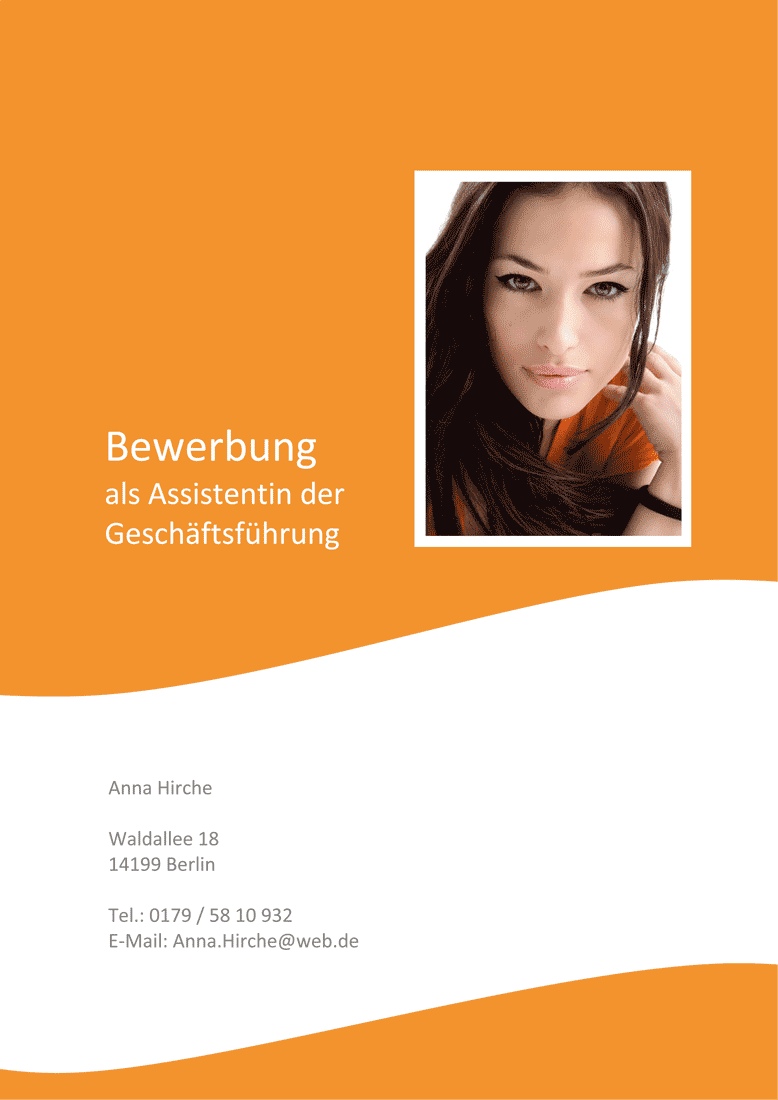 Deckblätter Bewerbung
