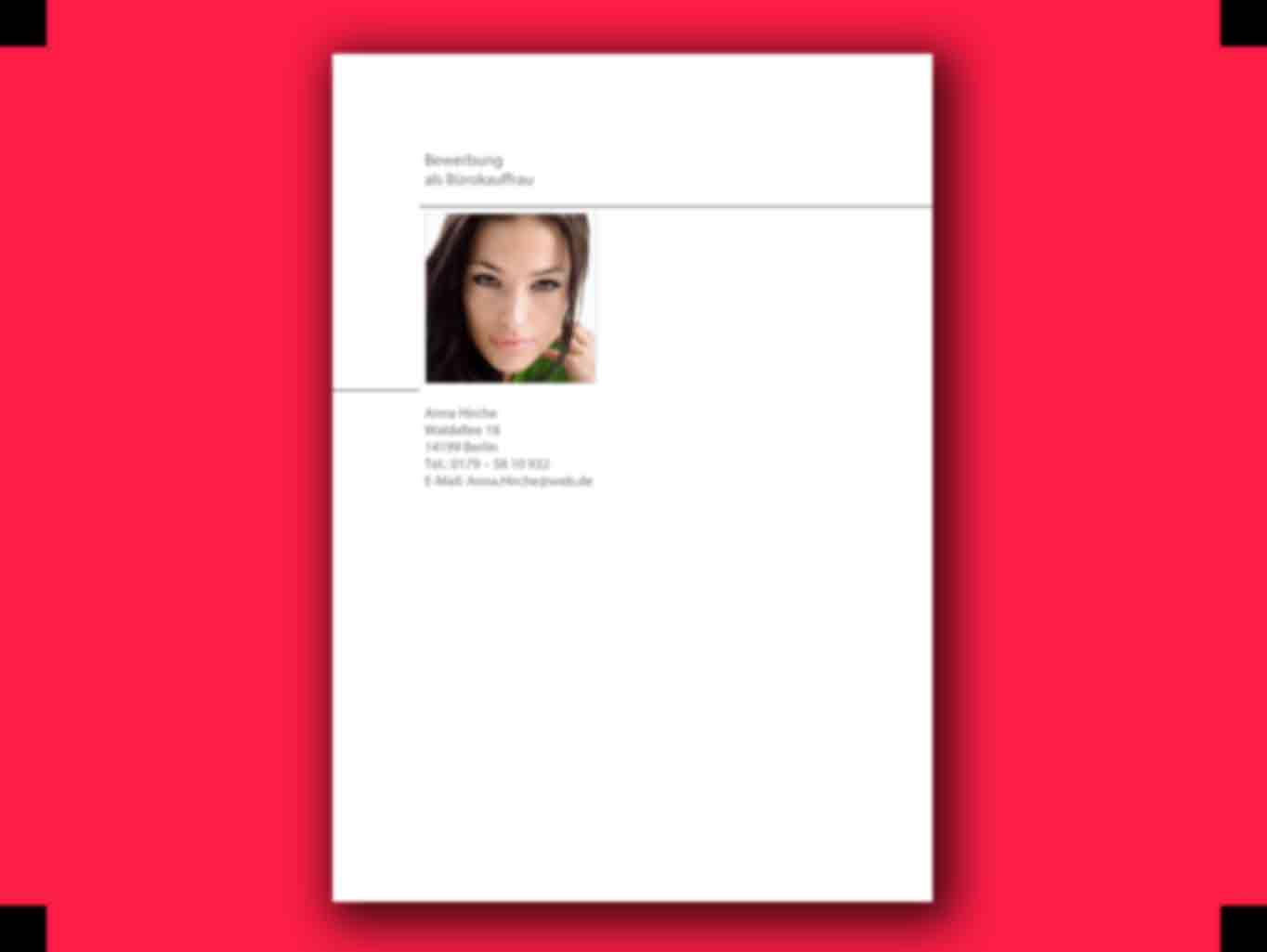 Download Formular Lebenslauf