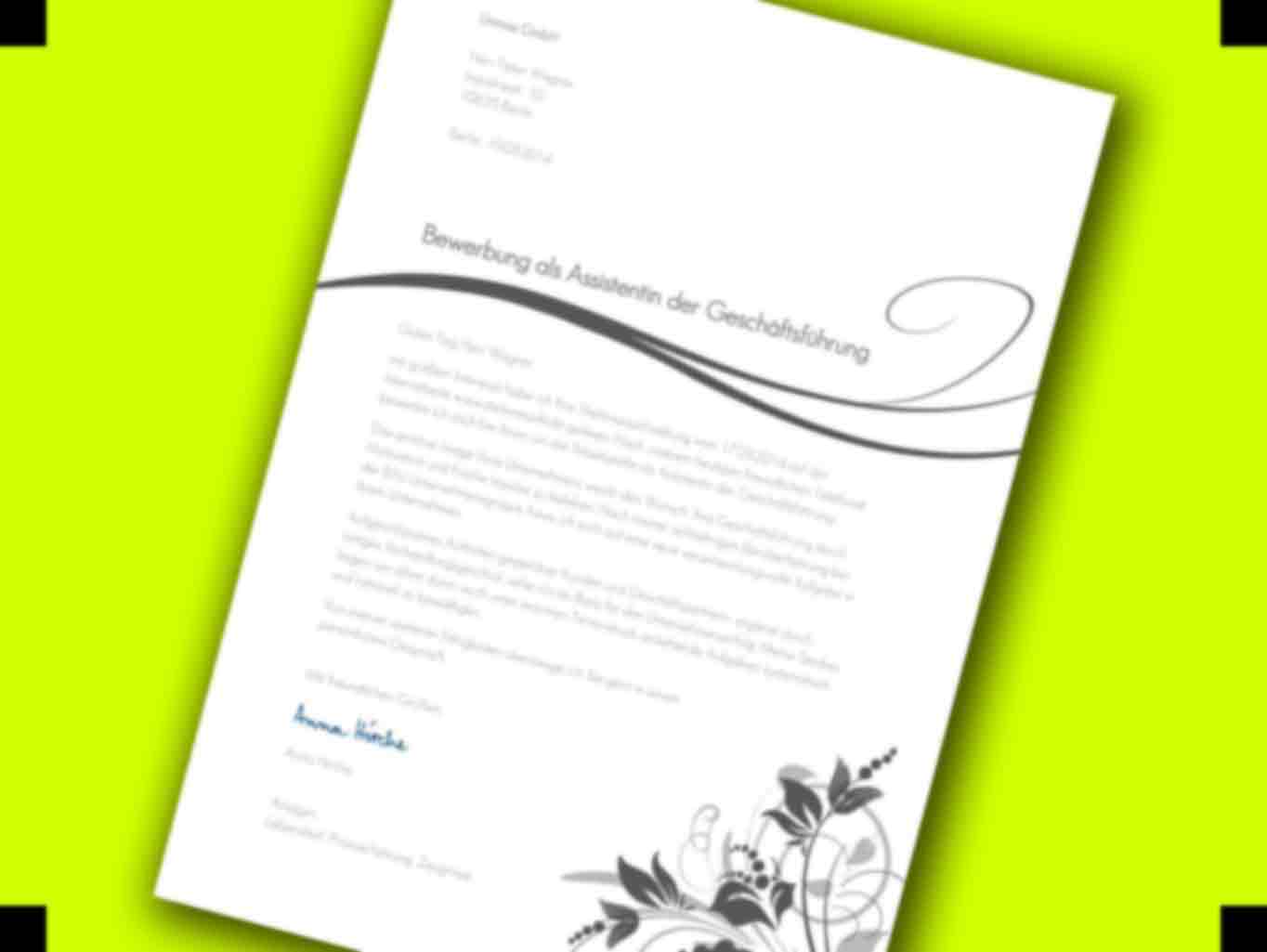 Dritte Seite Bewerbung Musterbeispiel