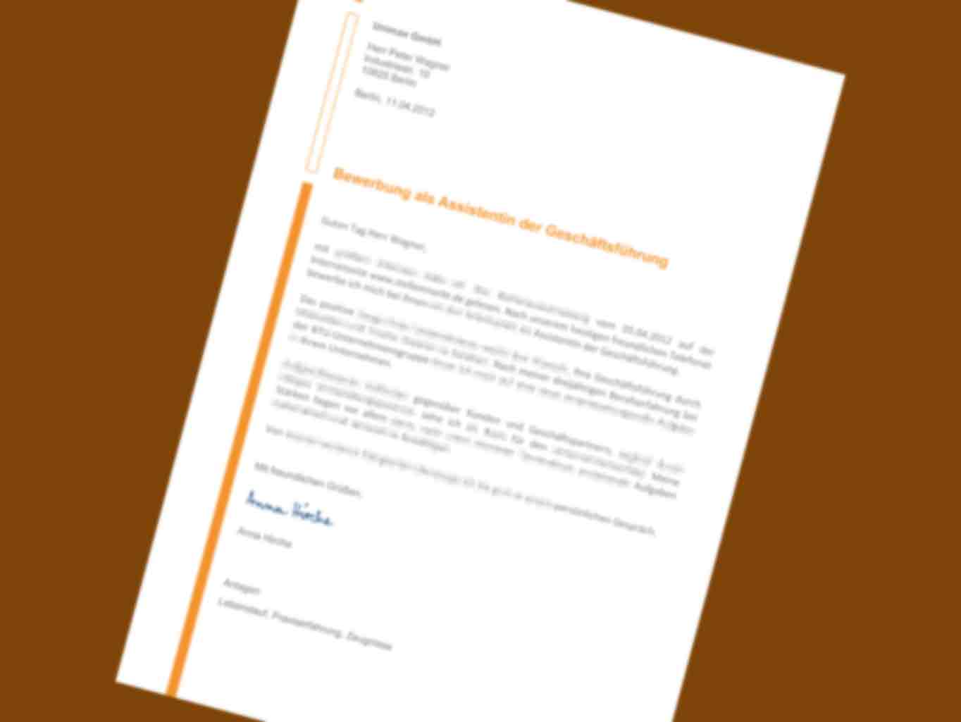 Email Bewerbung