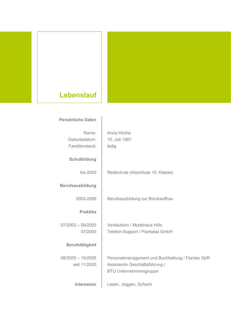 Lebenslauf schreiben mit Deckblatt + Anschreiben + Praxiserfahrung