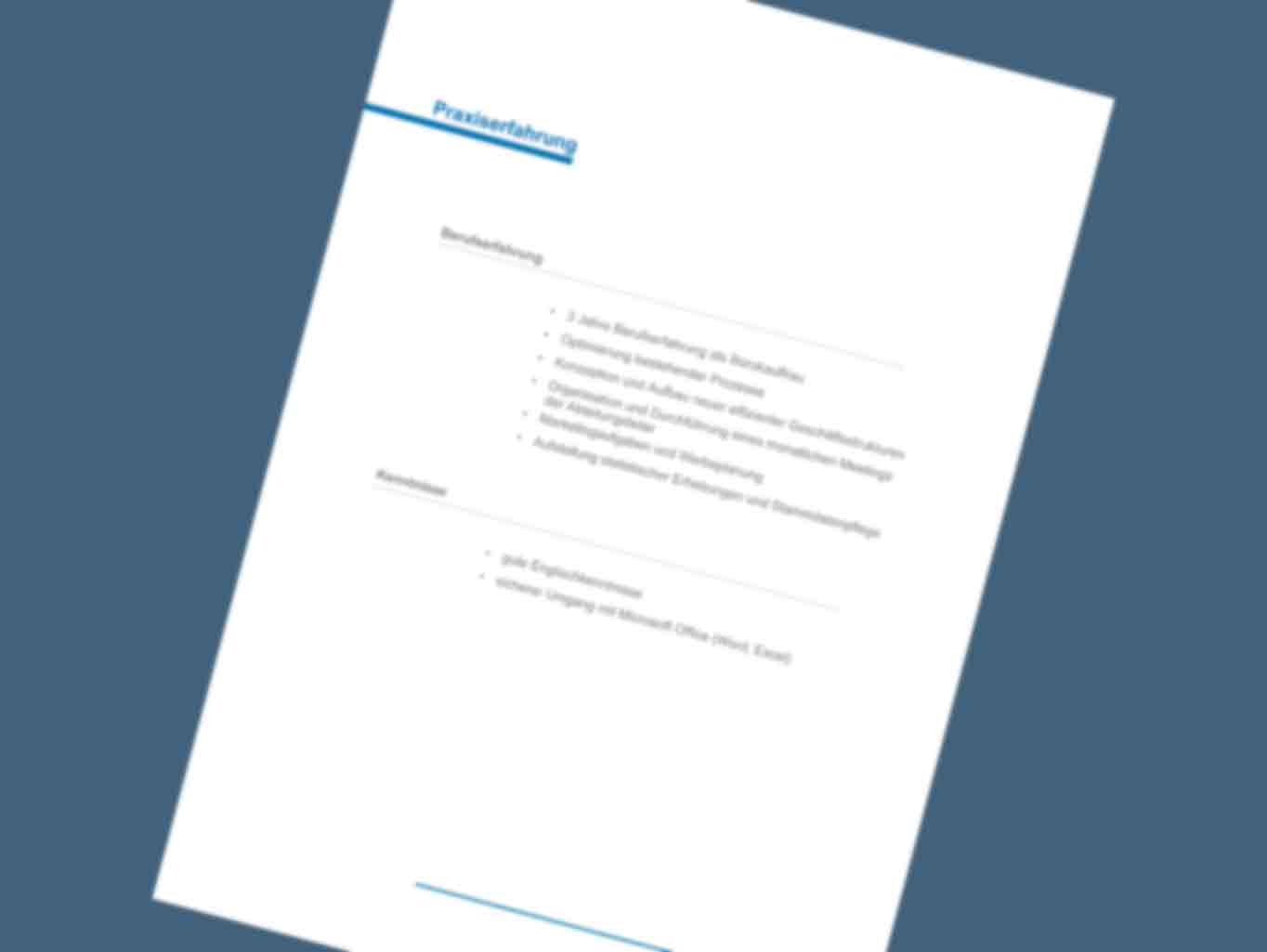 Gestaltung Bewerbungsunterlagen