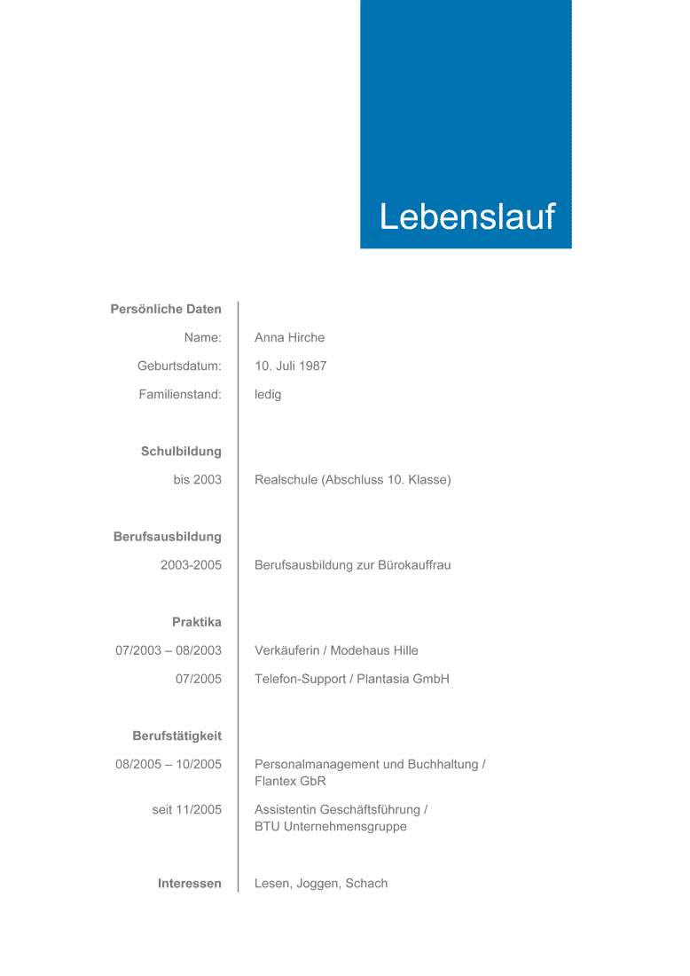 Initiativ Bewerbung