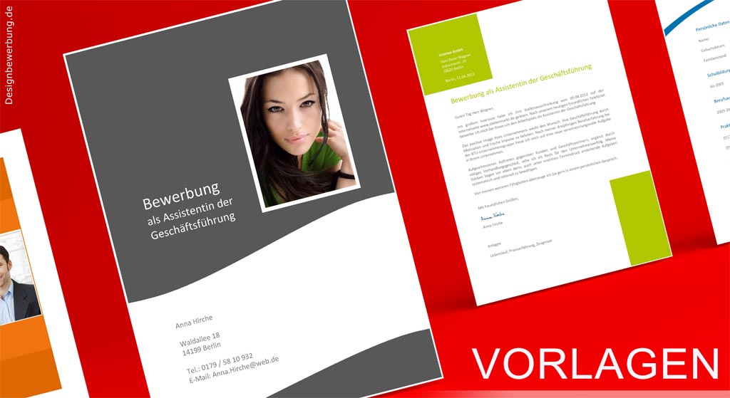 Layout Bewerbung