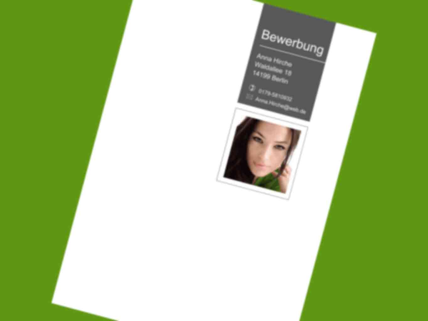 Lebenslauf Deckblatt