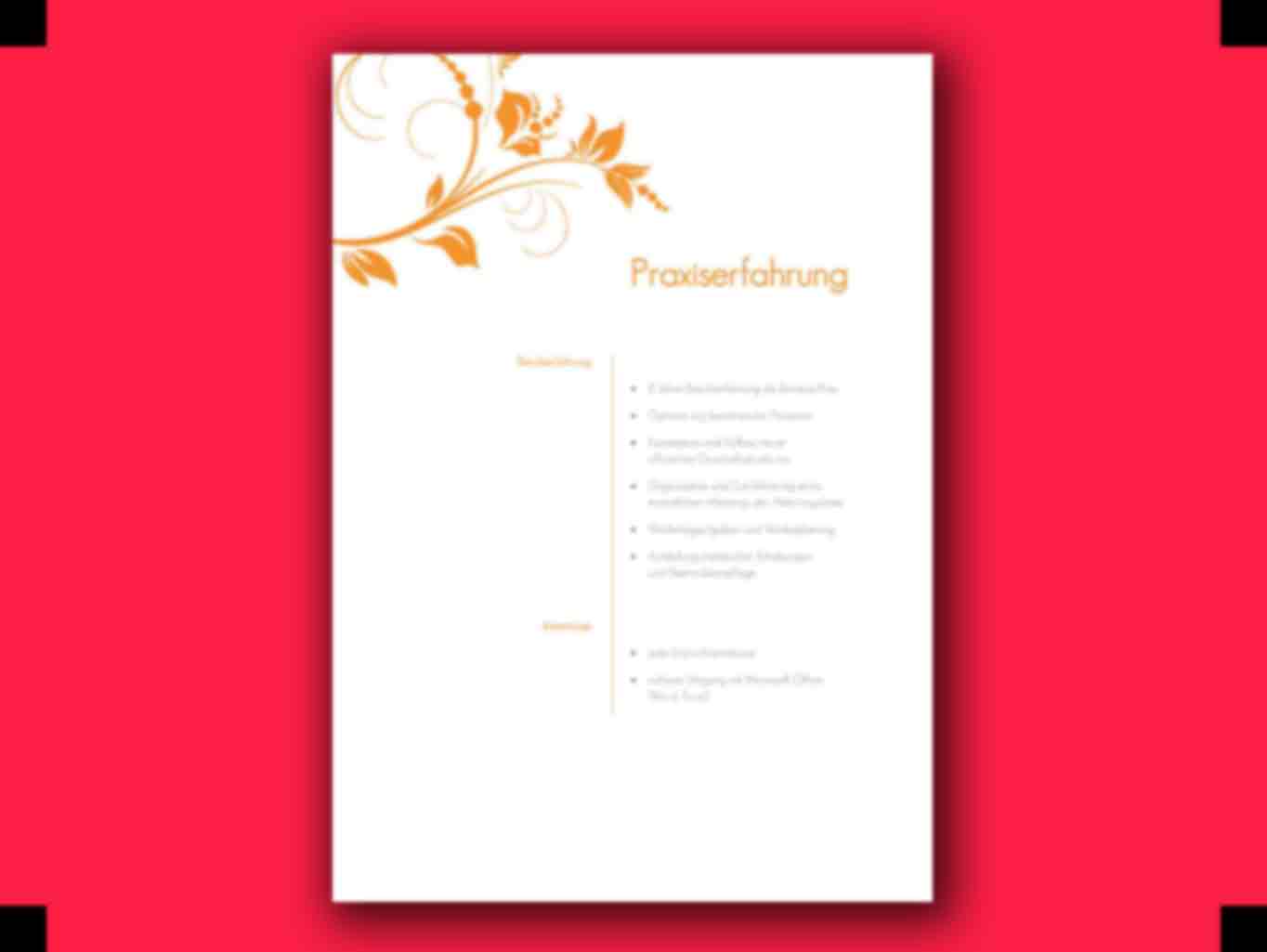 Lebenslauf persönliche Eigenschaften