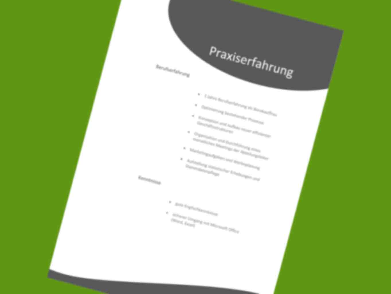 Lebenslauf Vorlage Download