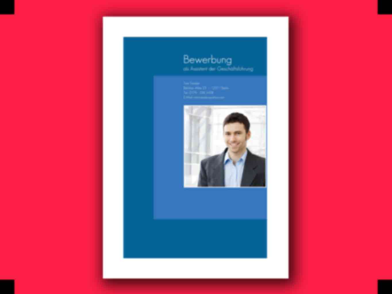 Modernes Bewerbungsschreiben