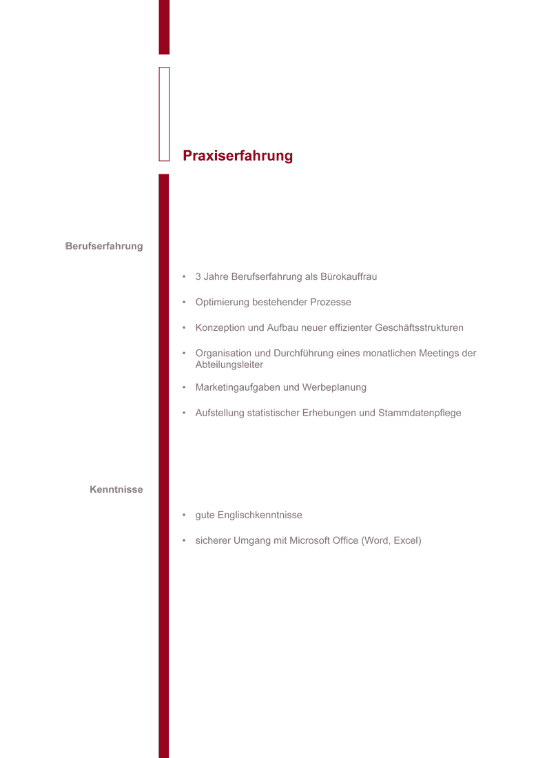 Musterbewerbungsschreiben