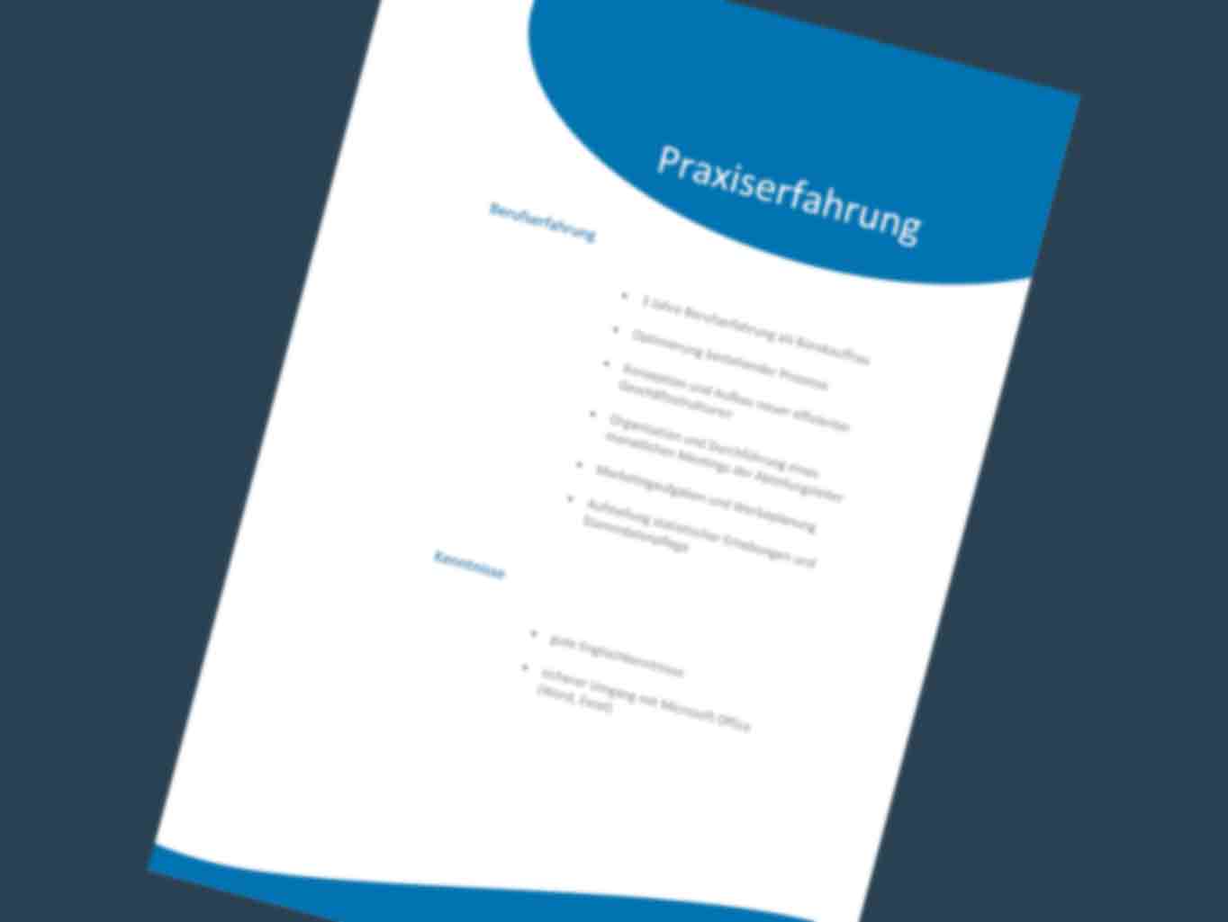 Praktika Bewerbungen