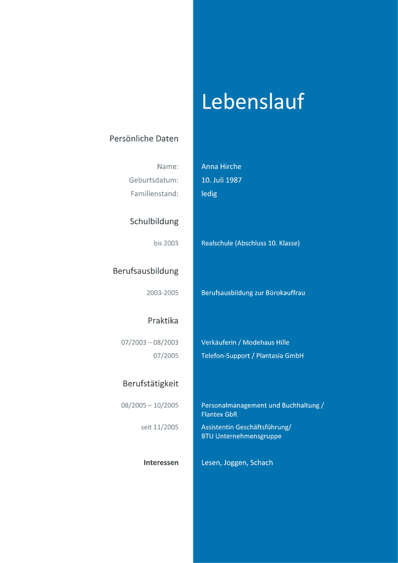 Praktikum bewerben