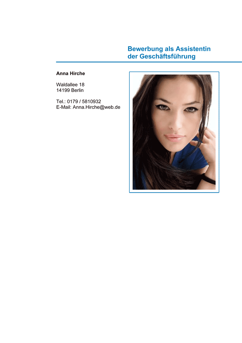 Praktikum Bewerbung