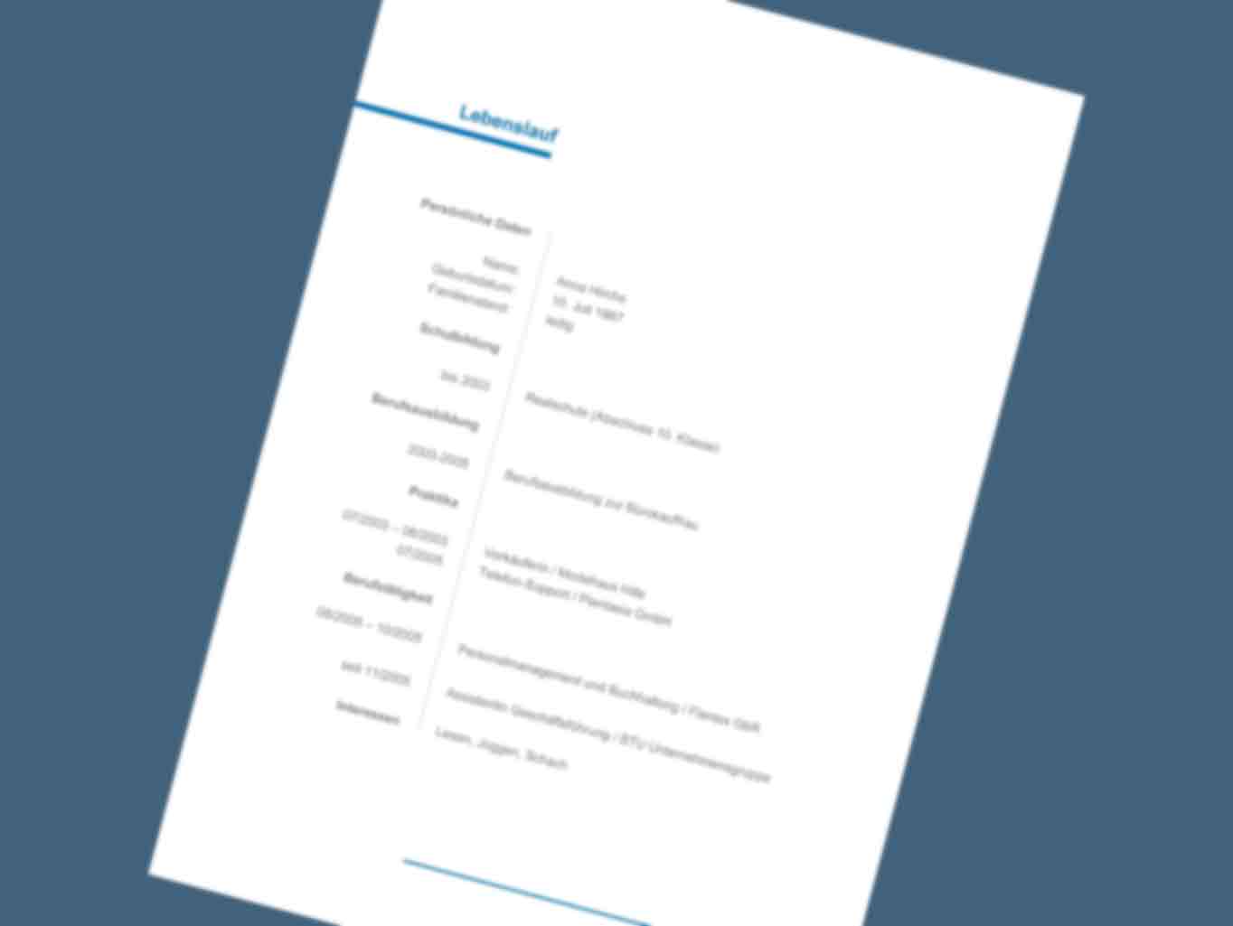 Quereinsteiger Bewerbung Muster