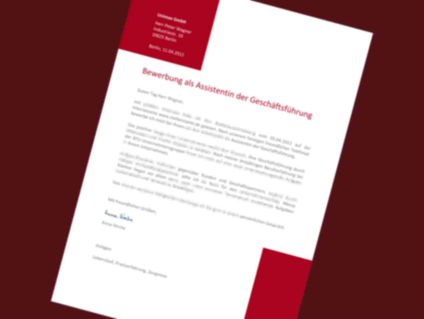 Quereinsteiger Bewerbungsanschreiben
