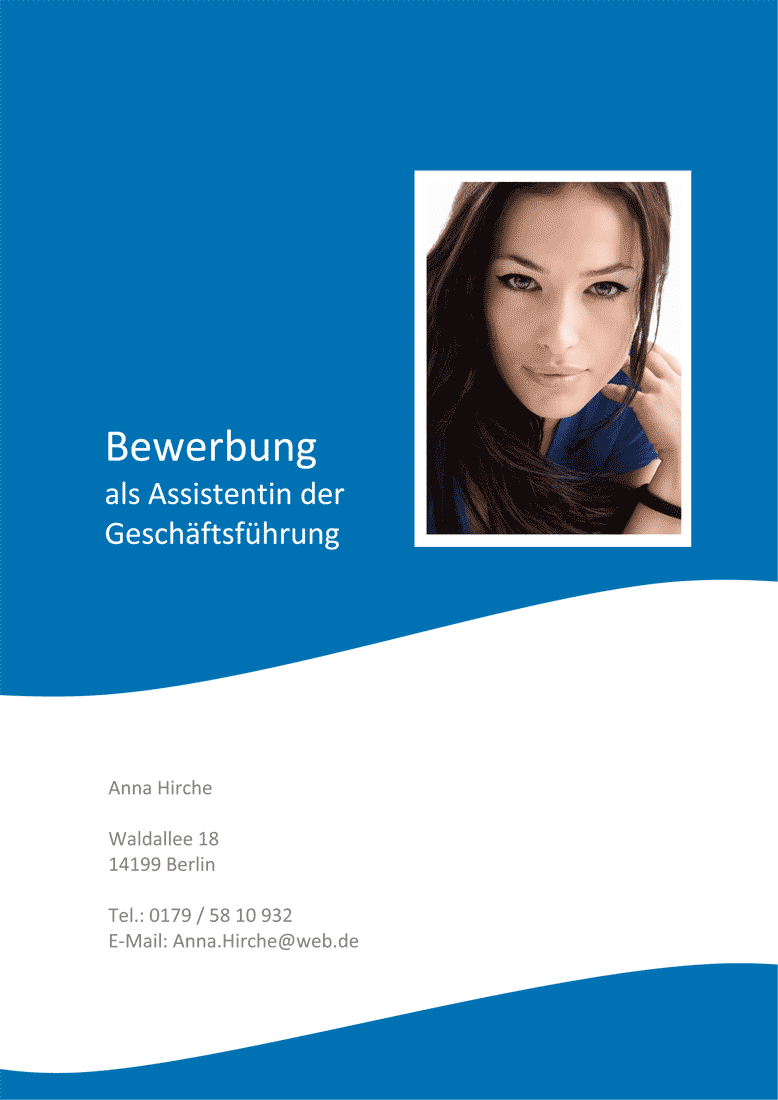 Vorlage Bewerbungen