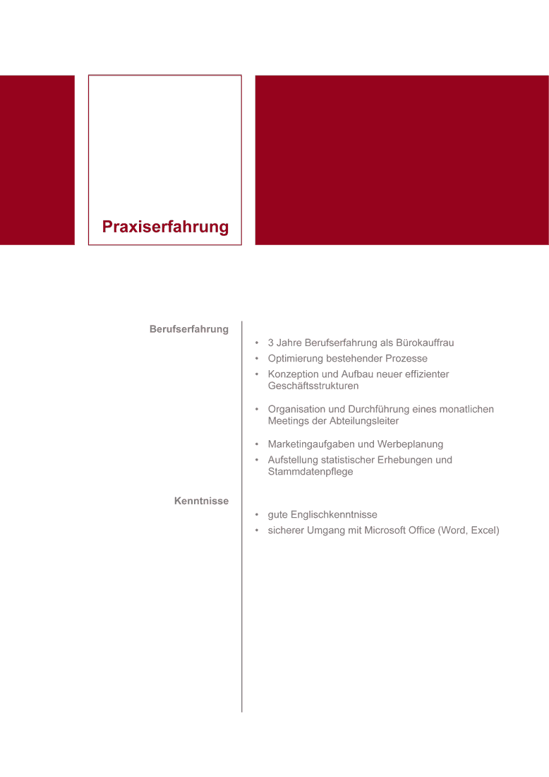 Vorlage für Bewerbungsanschreiben