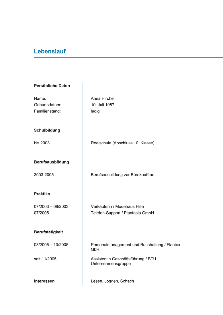 wie bewerben