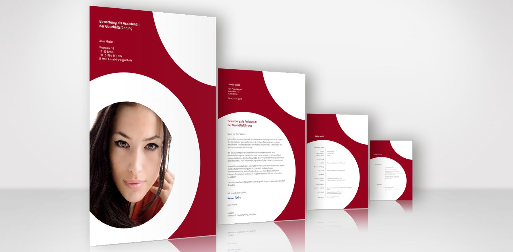 Bewerbungsschreiben Vorlage Word Mit Lebenslauf Deckblatt Und Praxiserfahrung